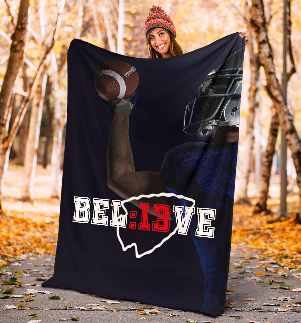 Chiefs 13 Seconds American Football Premium Blanket