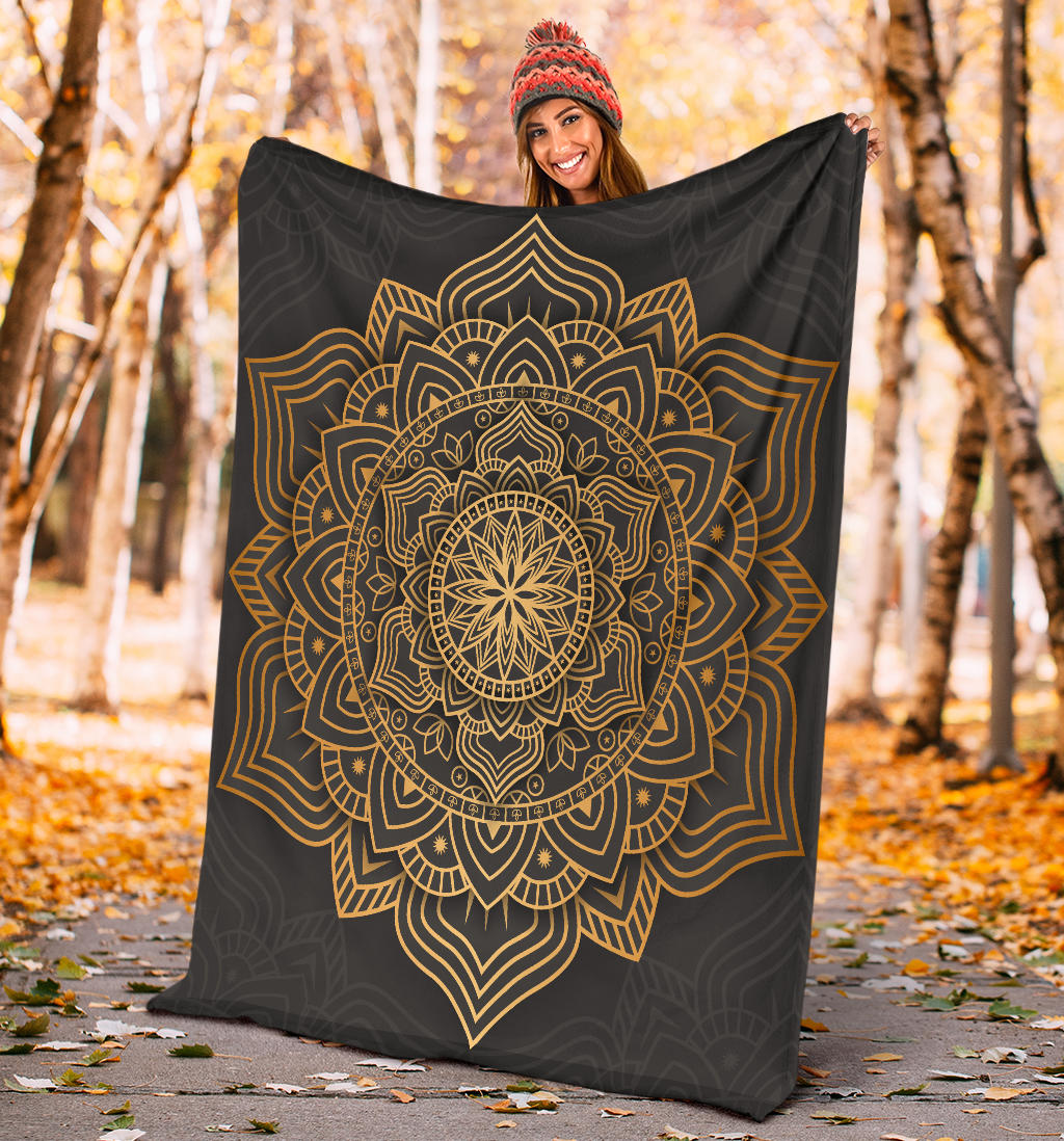 luxury gold mandala blanket - Top Content | POD Collection | Free Shipping