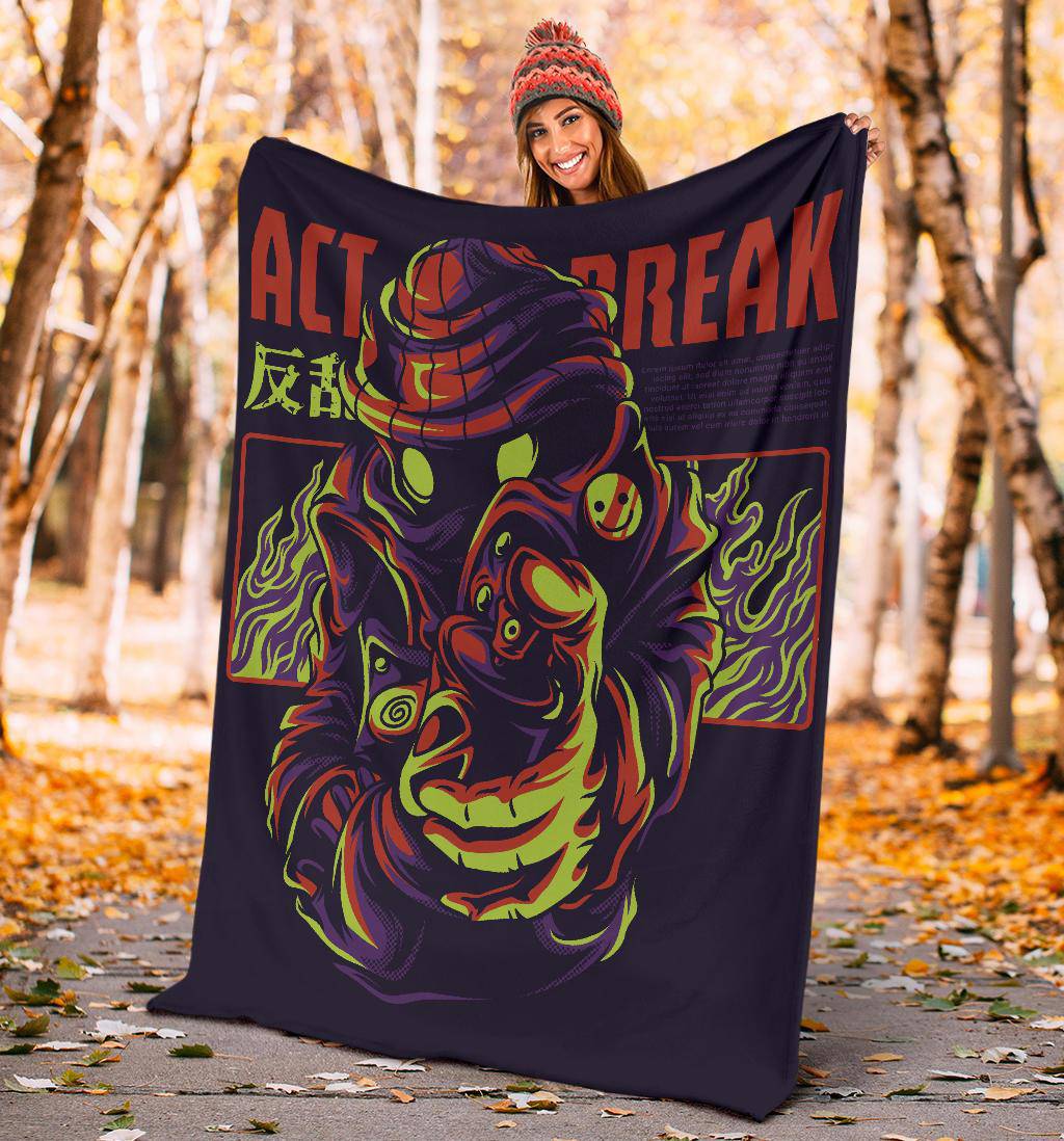 Act Break Japanese Art Cartoon Premium Blanket - Top Content | POD Collection | Free Shipping