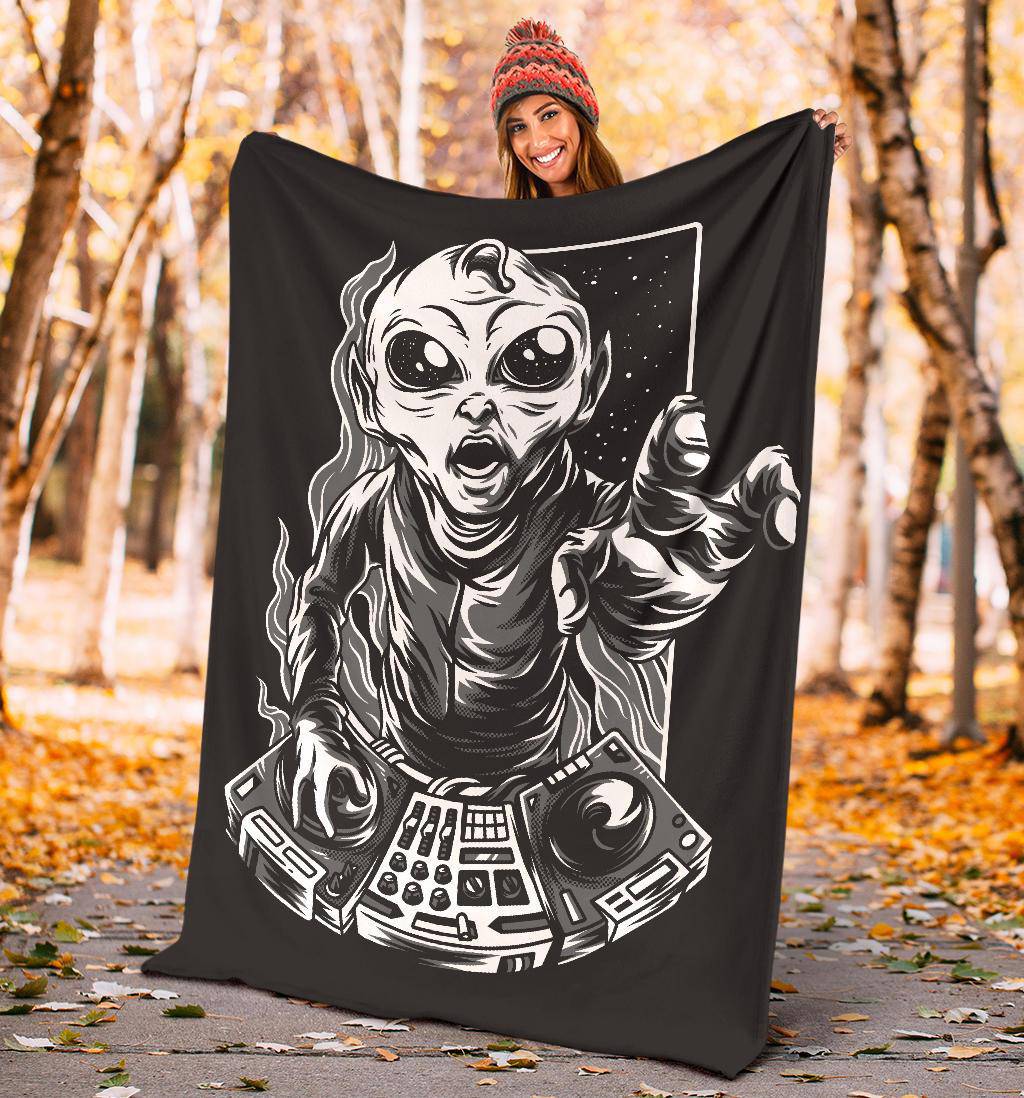 Dj Galaxy Music Cartoon Premium Blanket - Top Content | POD Collection | Free Shipping