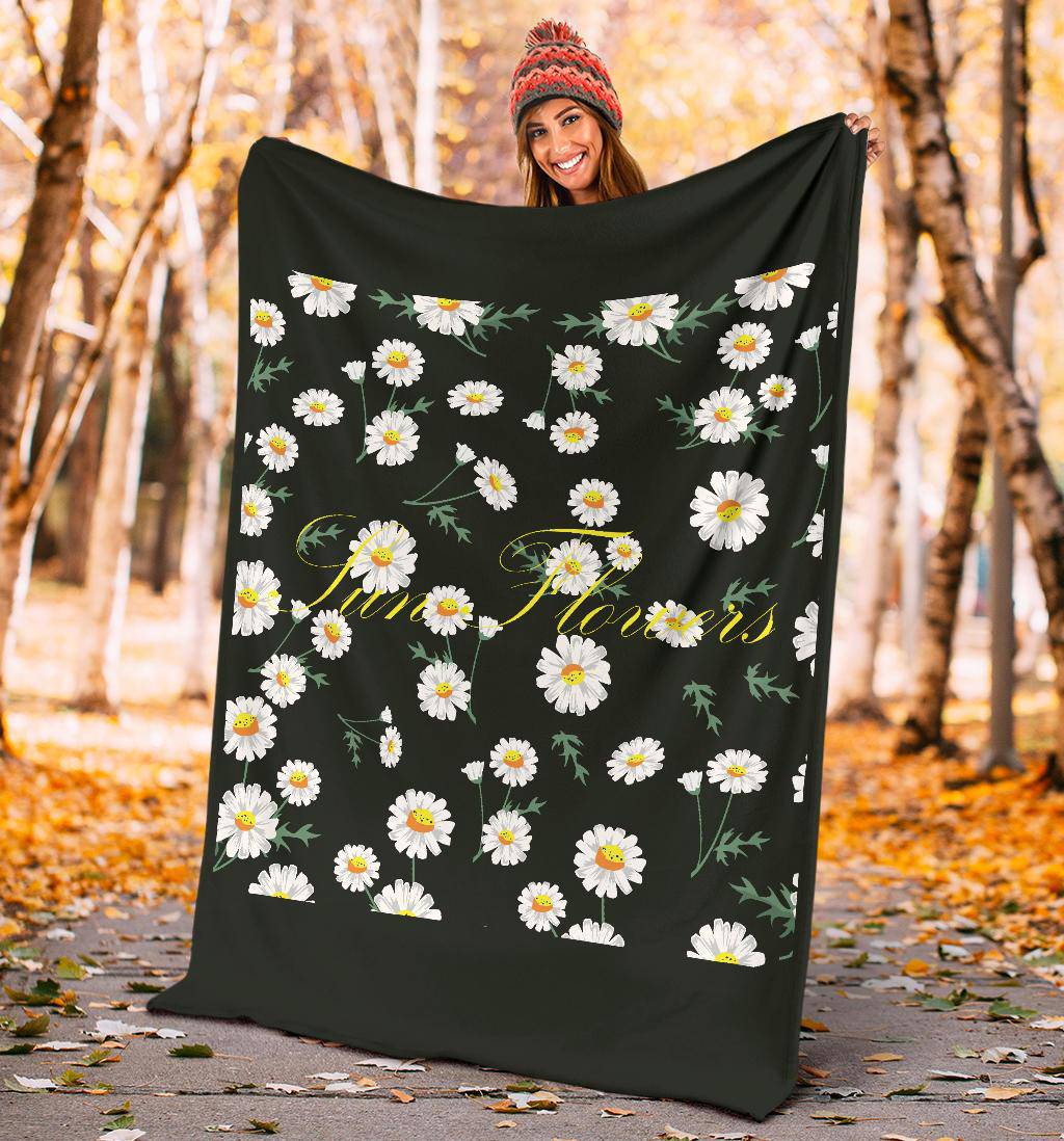 Beautiful Sun Flower Plant Premium Blanket - Top Content | POD Collection | Free Shipping