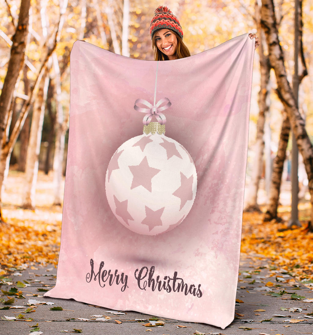 luxury pink merry christmas blanket - Top Content | POD Collection | Free Shipping