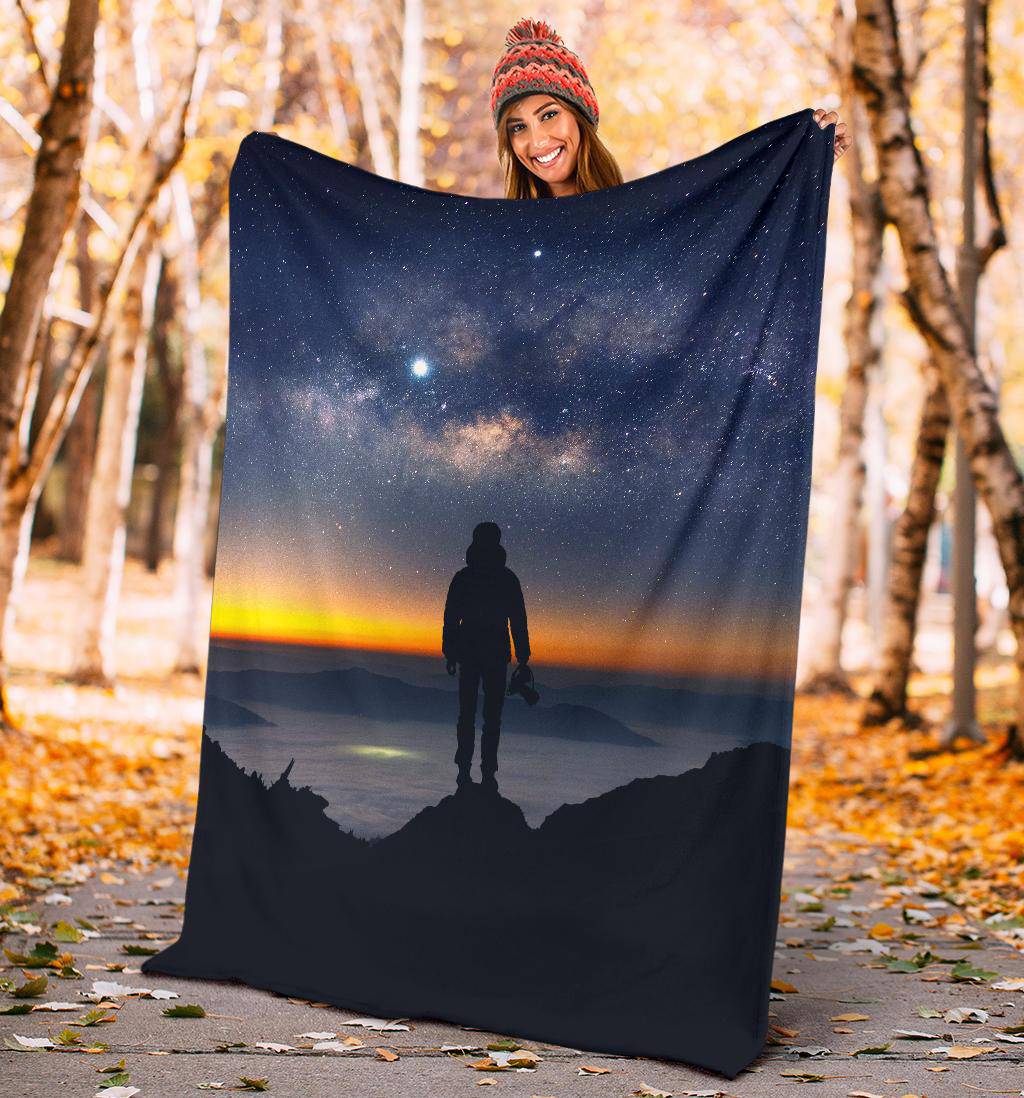 Nightsky Stars Photographer Premium Blanket - Top Content | POD Collection | Free Shipping