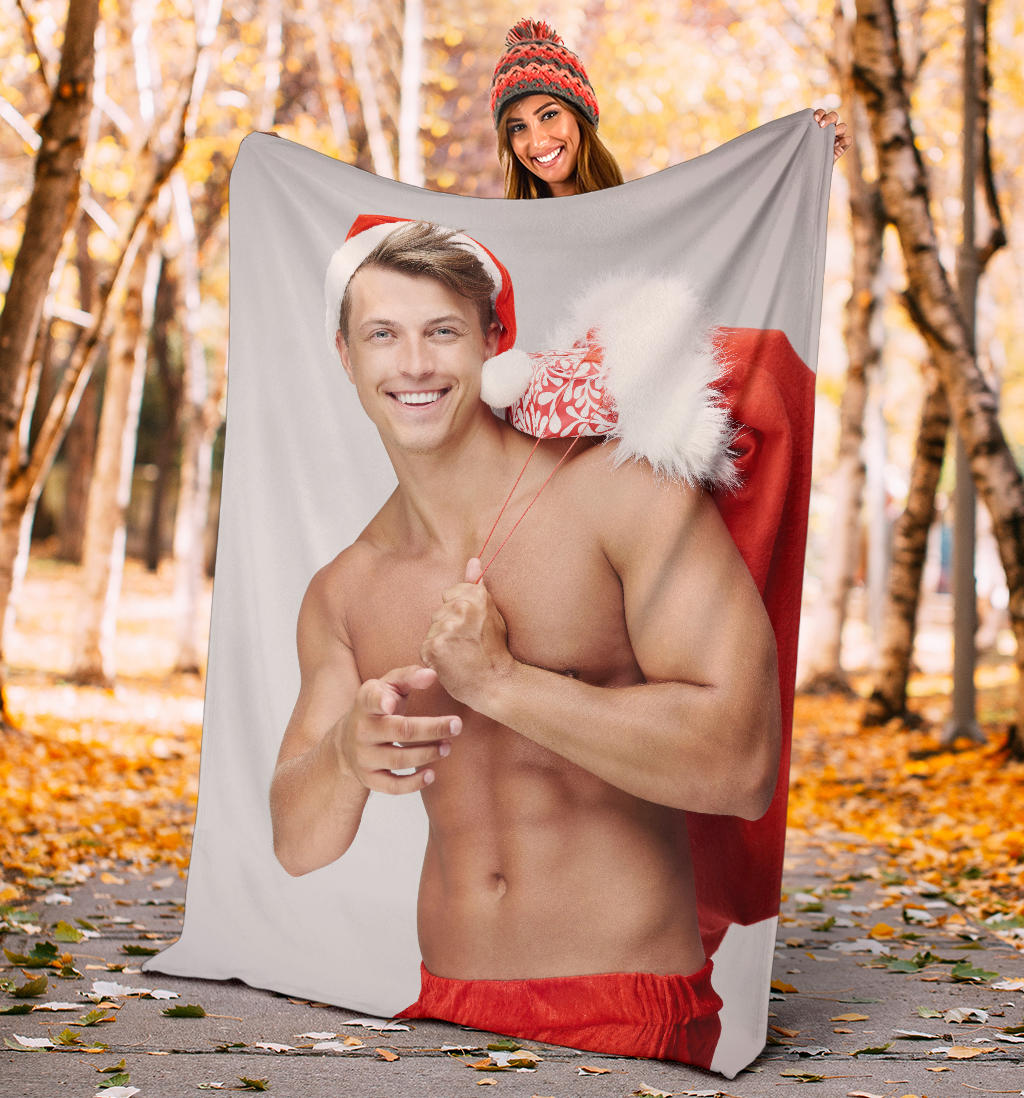 santa boy is coming with presents blanket - Top Content | POD Collection | Free Shipping