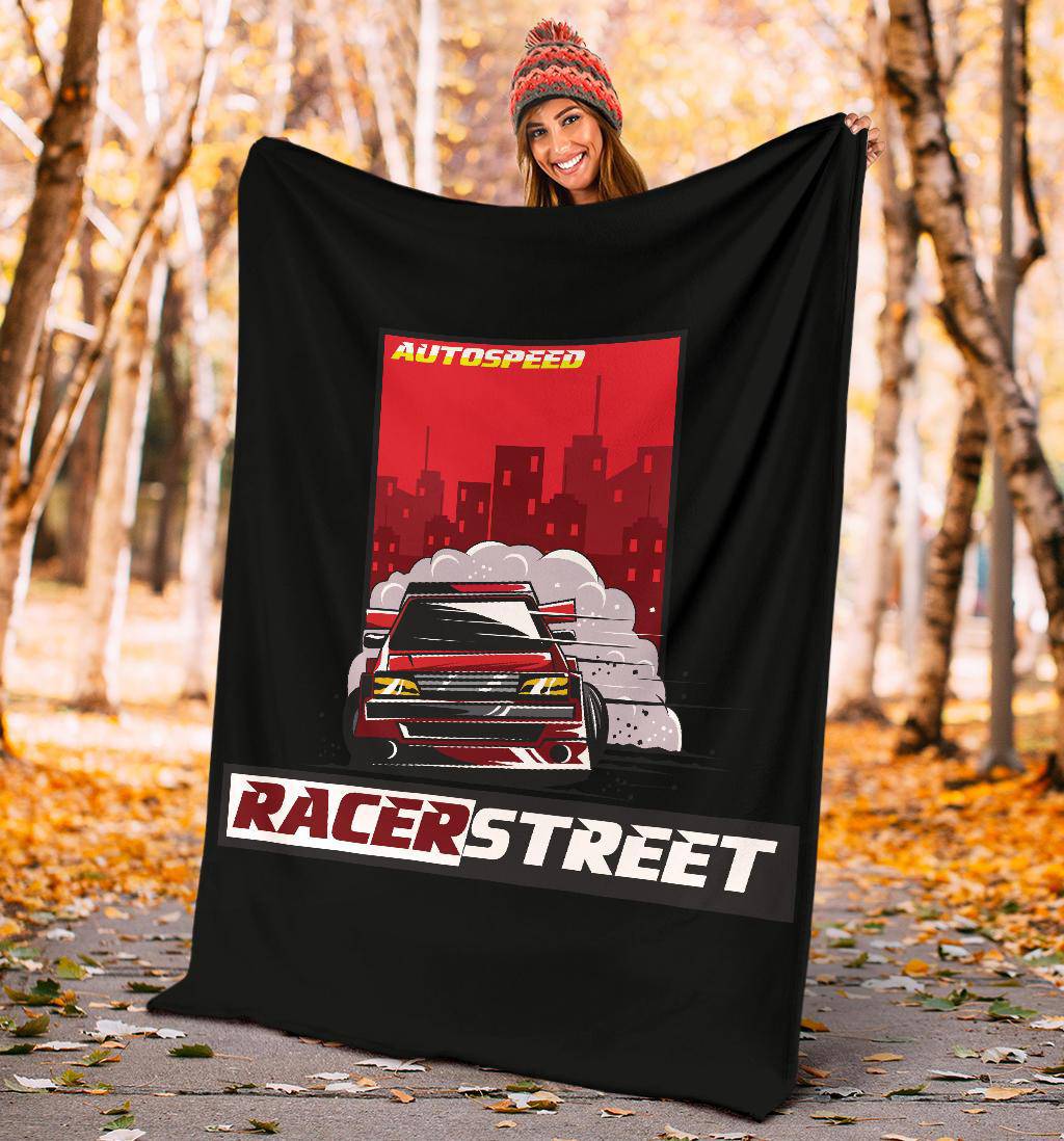 Street Racer Auto Speed Premium Blanket - Top Content | POD Collection | Free Shipping