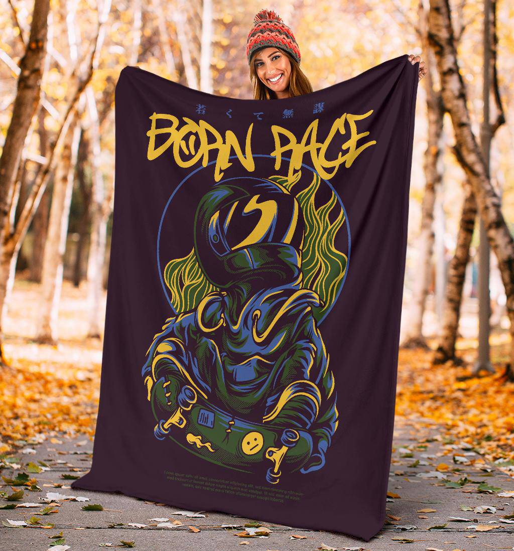 Born Race Style Japanese Art Premium Blanket - Top Content | POD Collection | Free Shipping