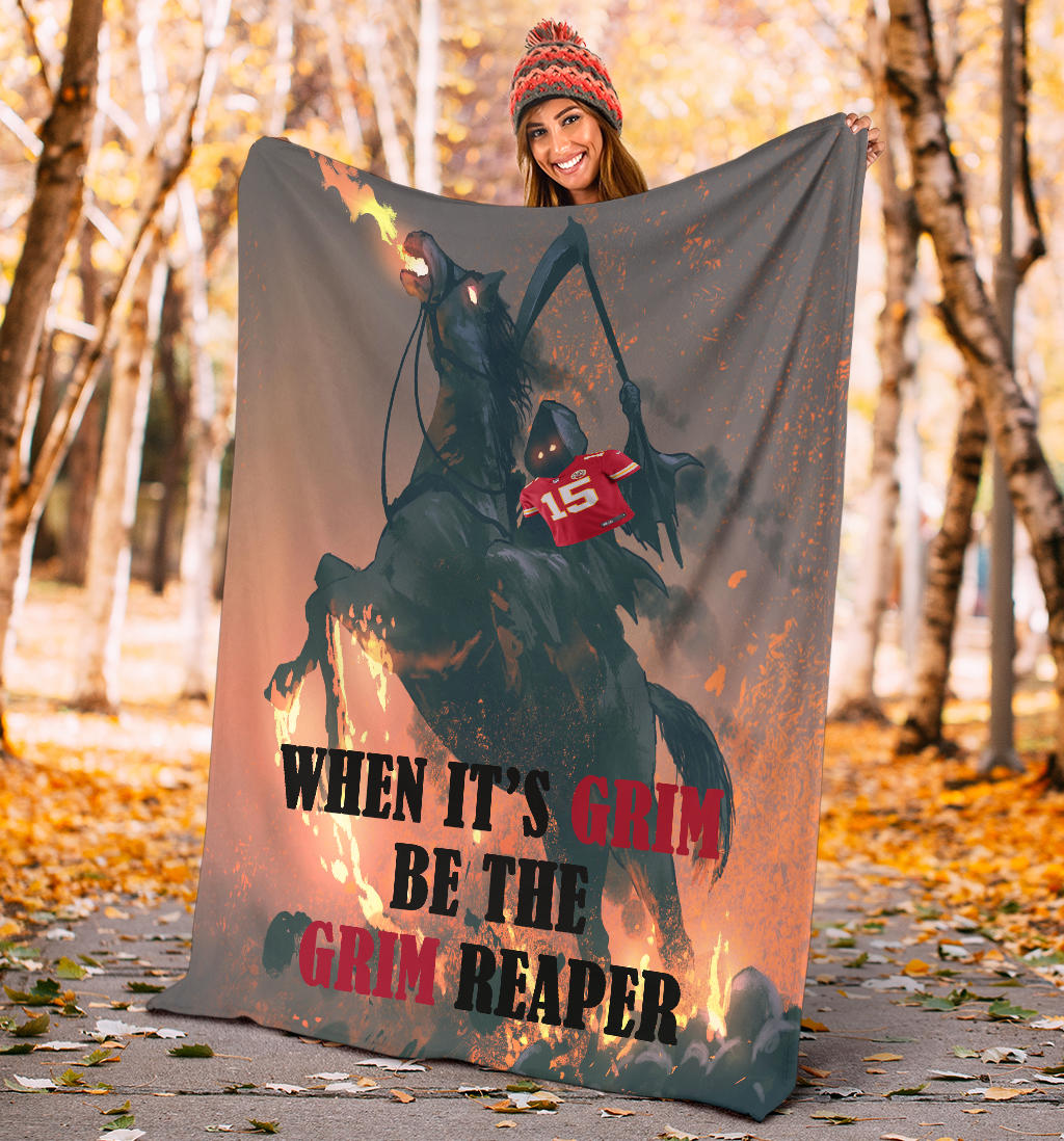 Chiefs Grim Reaper Shirt Blanket