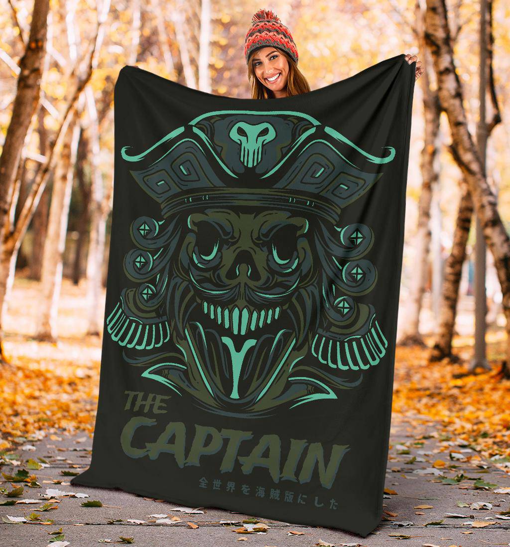 The Skull Captain Sailors Cartoon Premium Blanket - Top Content | POD Collection | Free Shipping