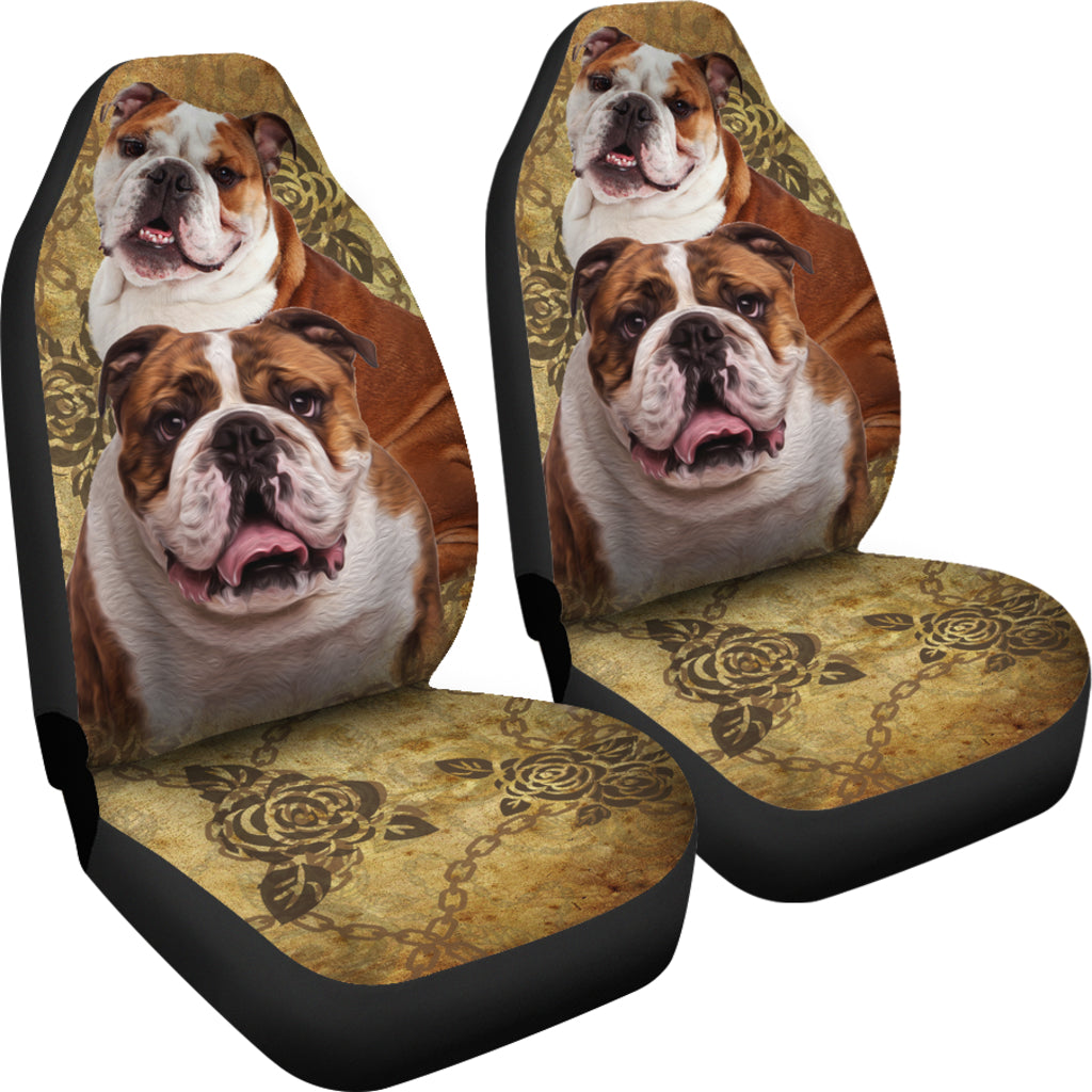 Bulldog Car Seat Covers (Set of 2)