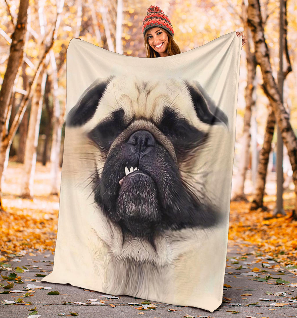 Funny Dog Fleece Blanket