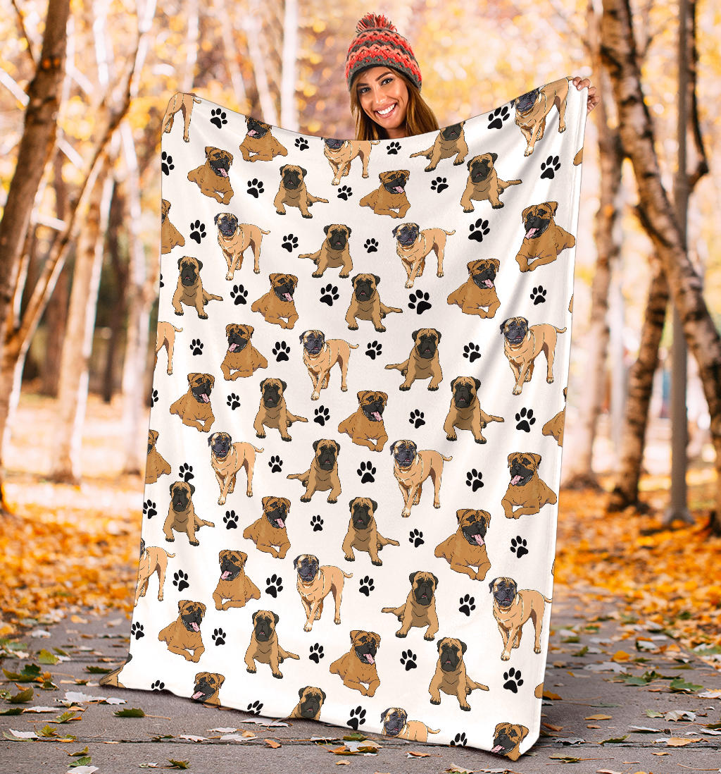 Bullmastiff Paw Blanket