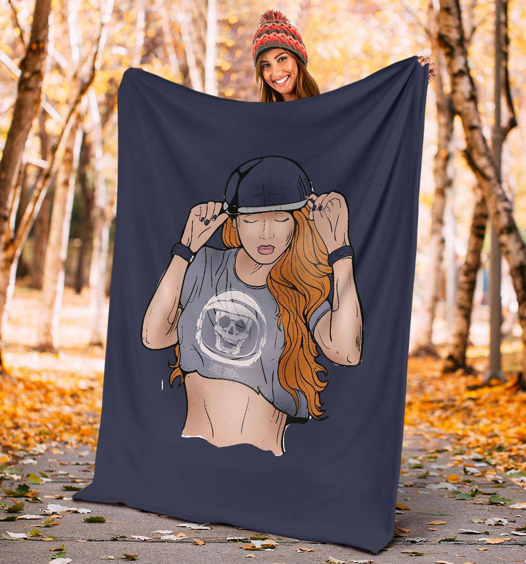 Premium Blanket Pretty HIp Hop Girl Cartoon - Top Content | POD Collection | Free Shipping