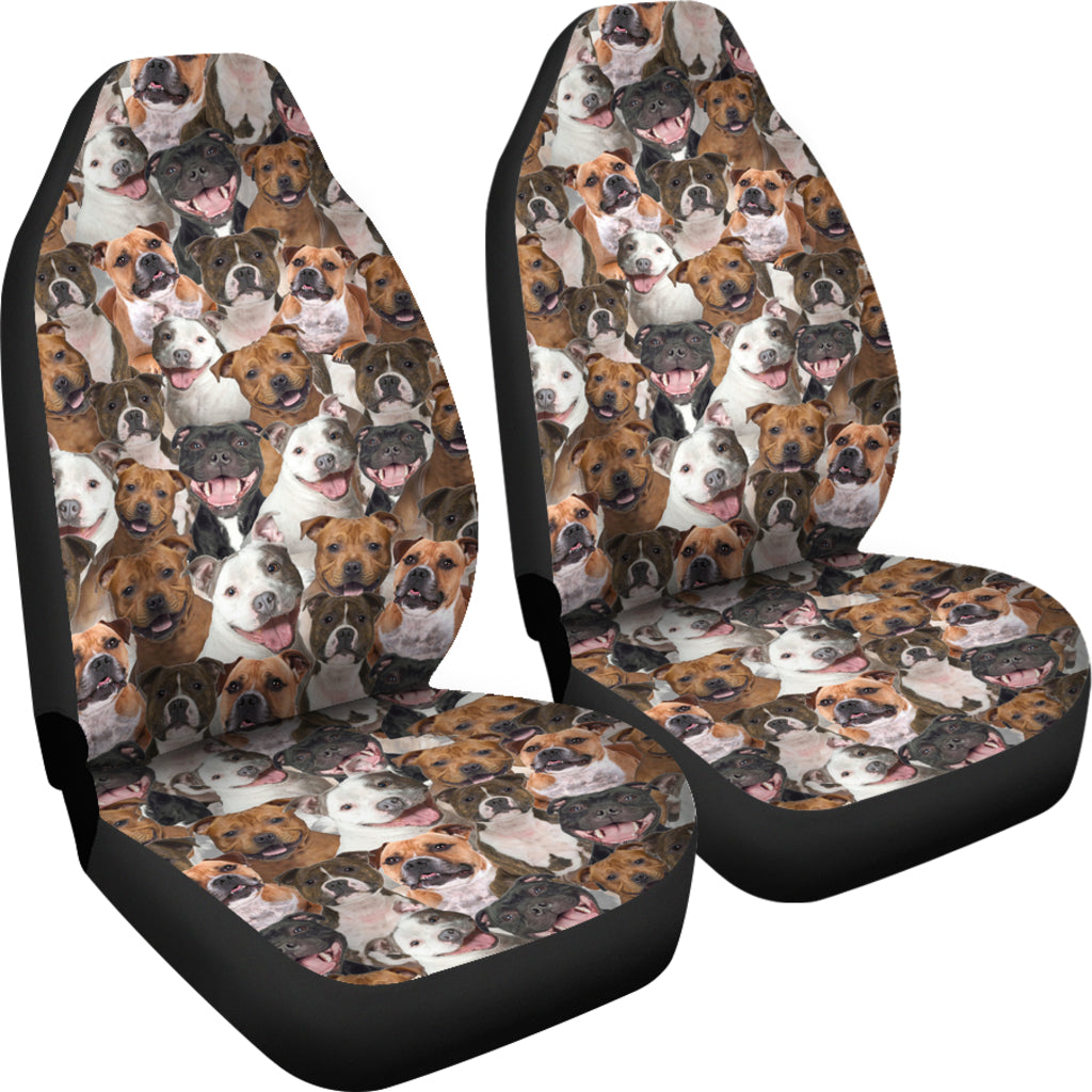 Staffordshire Bull Terrier Full Face Car Seat Covers