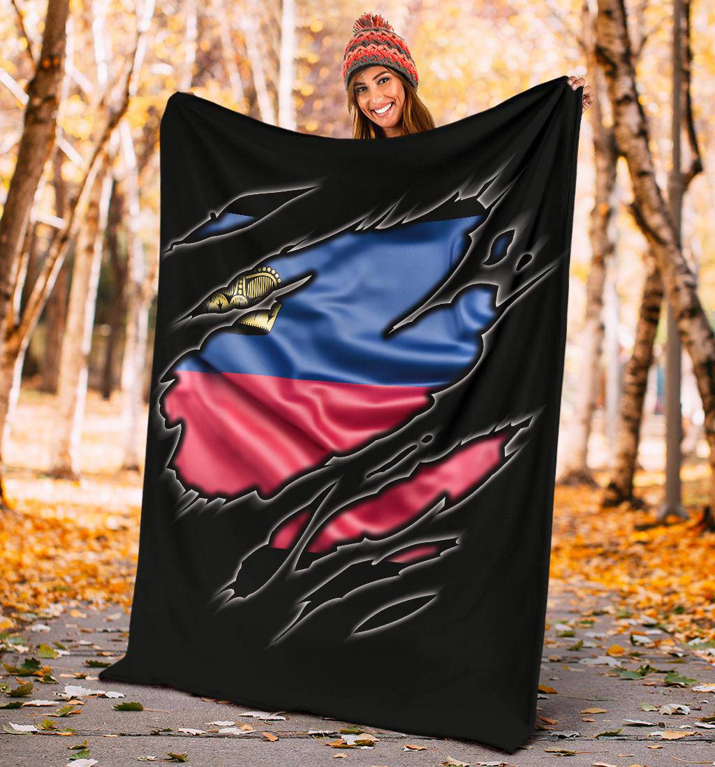 Liechtenstein Flag Premium Blanket - Top Content | POD Collection | Free Shipping