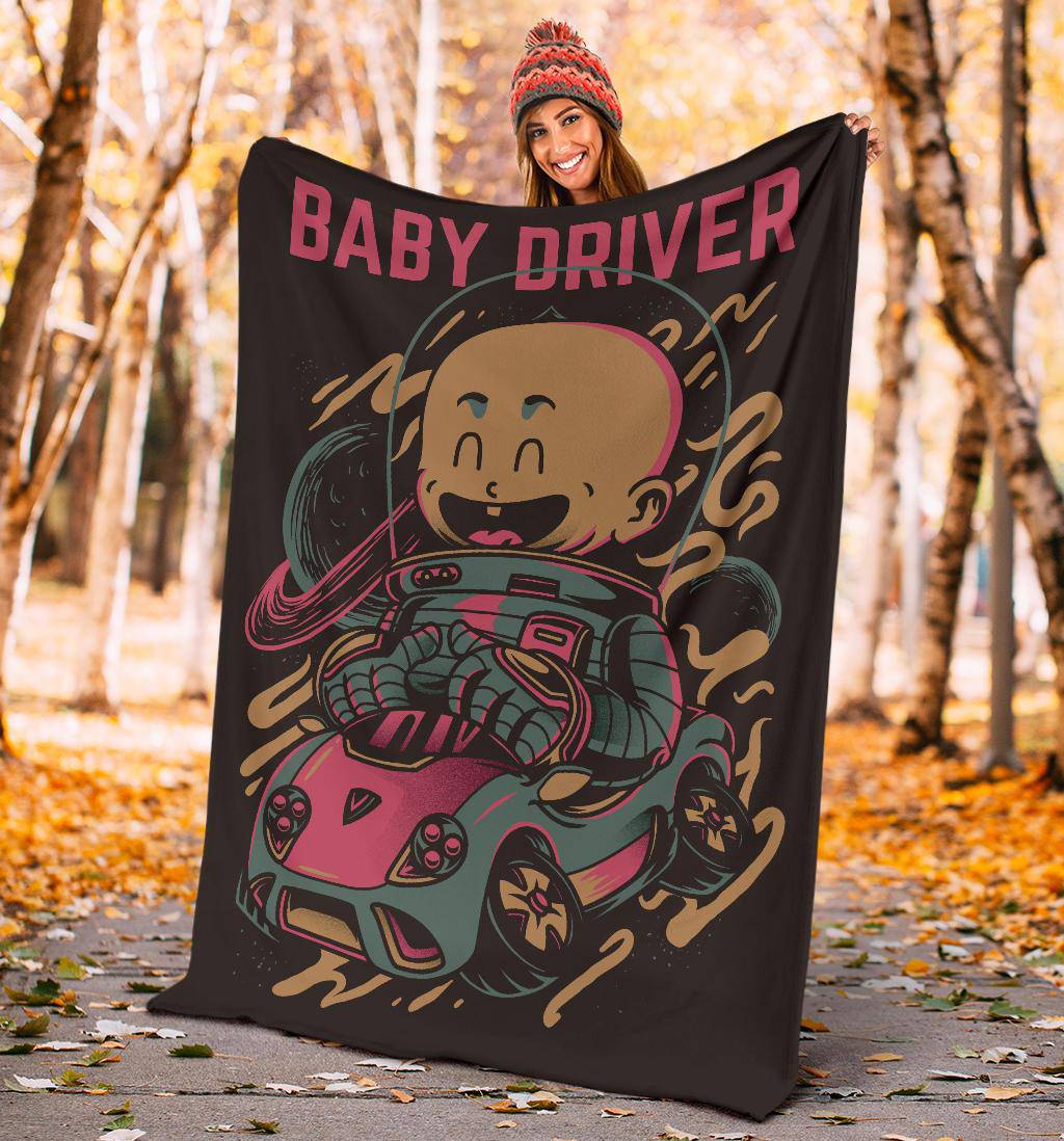 Born Baby Driver Cartoon Premium Blanket - Top Content | POD Collection | Free Shipping