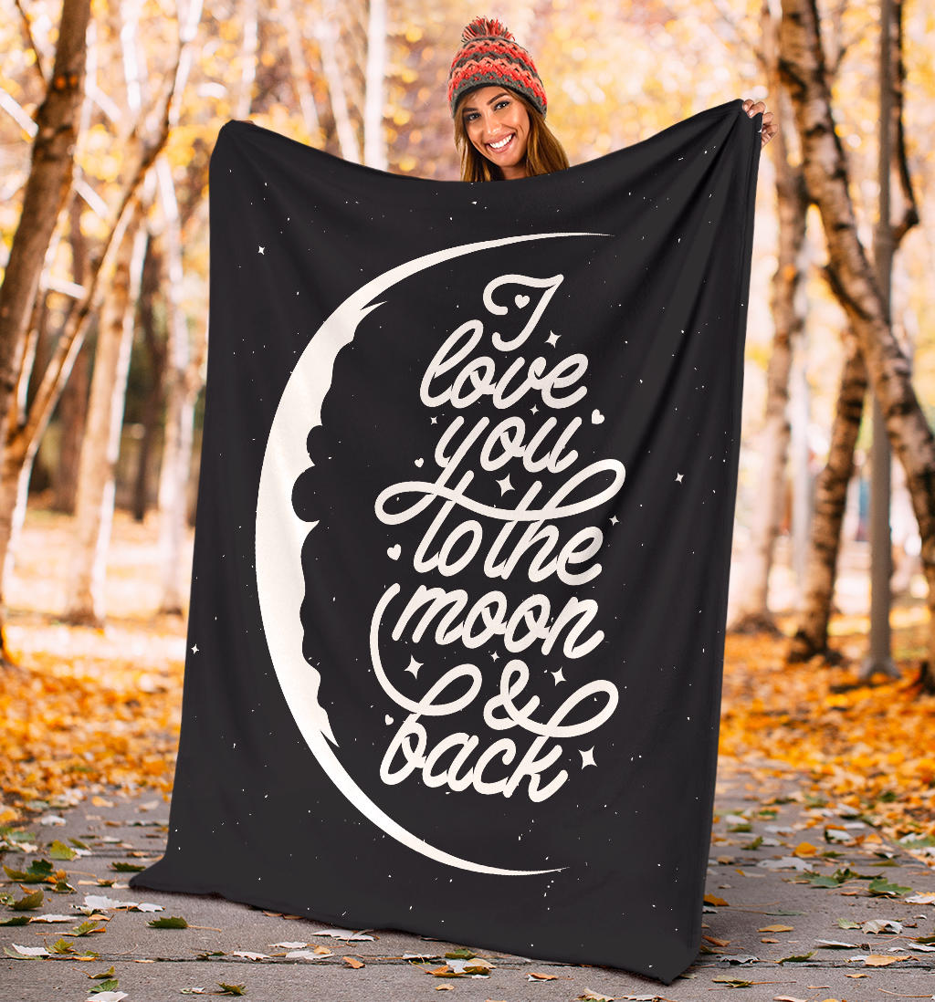 To The Moon And Back Blanket