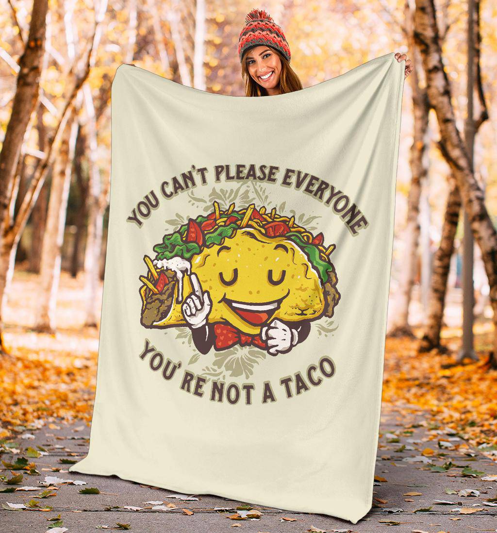 Cartoon Style Taco Character, Funny Premium Blanket - Top Content | POD Collection | Free Shipping