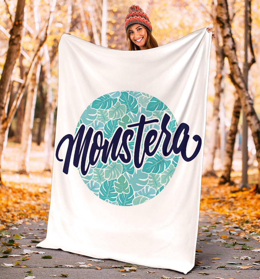 Monstera Plant Leaf Lover Premium Blanket - Top Content | POD Collection | Free Shipping