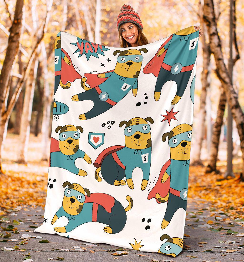 Super Hero Rescue Dog Character Cartoon Premium Blanket - Top Content | POD Collection | Free Shipping