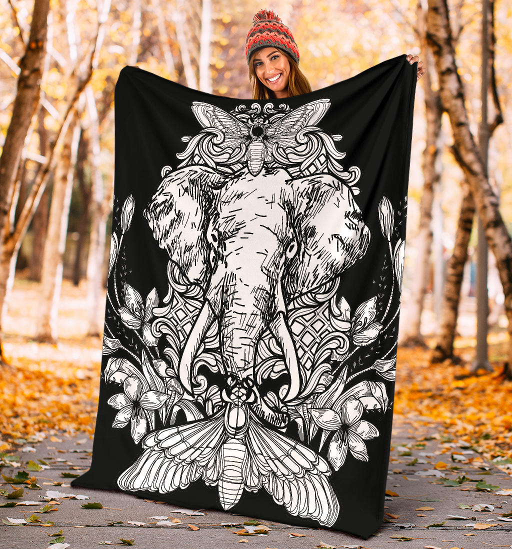 black elephant tattoo blanket - Top Content | POD Collection | Free Shipping