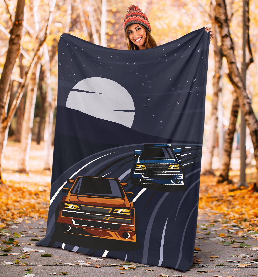 Night Street Racer Premium Blanket - Top Content | POD Collection | Free Shipping