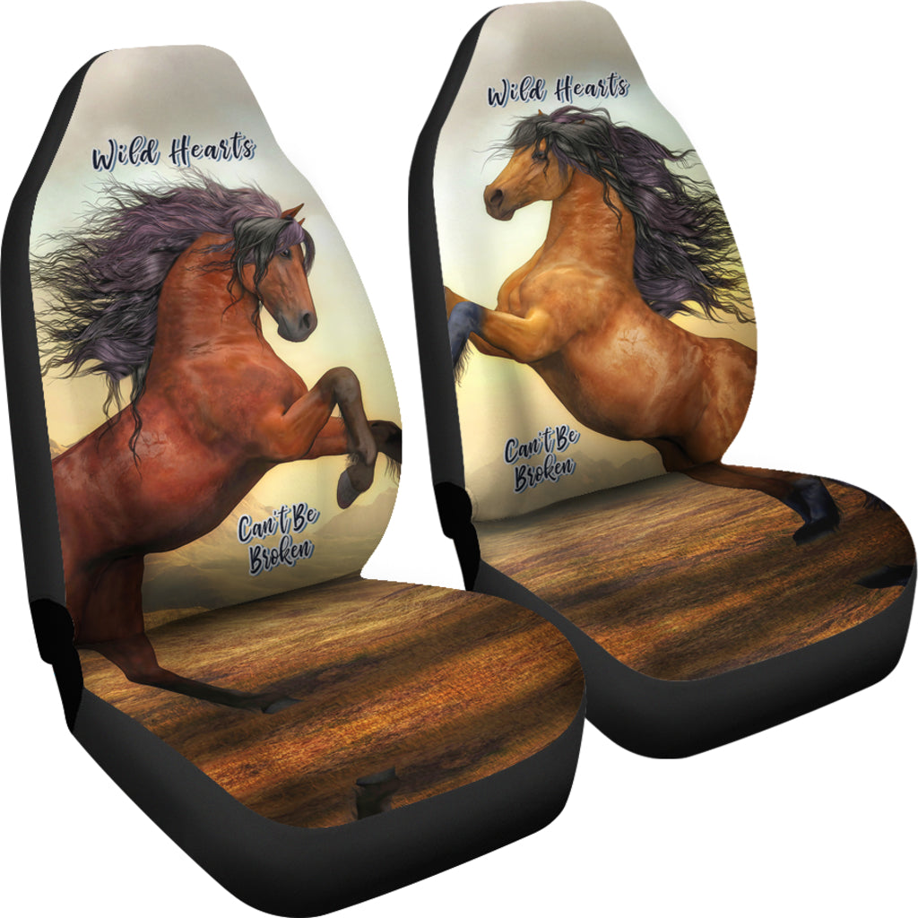 Wild Hearts Can't Be Broken Car Seat Covers For Horse Lovers