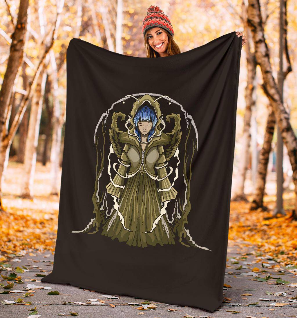 Vintage Witch Cartoon Drawing Illustration Premium Blanket - Top Content | POD Collection | Free Shipping