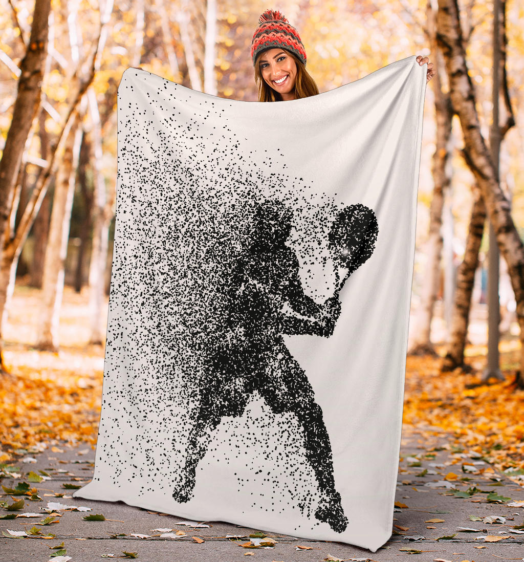 silhouette tennis player blanket - Top Content | POD Collection | Free Shipping