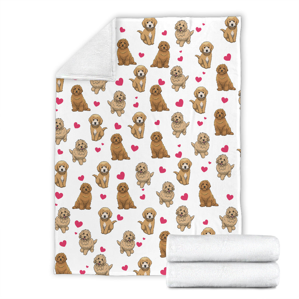 Goldendoodle Heart Blanket