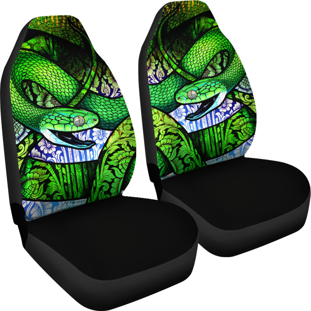 Car seat cover - Green Snake