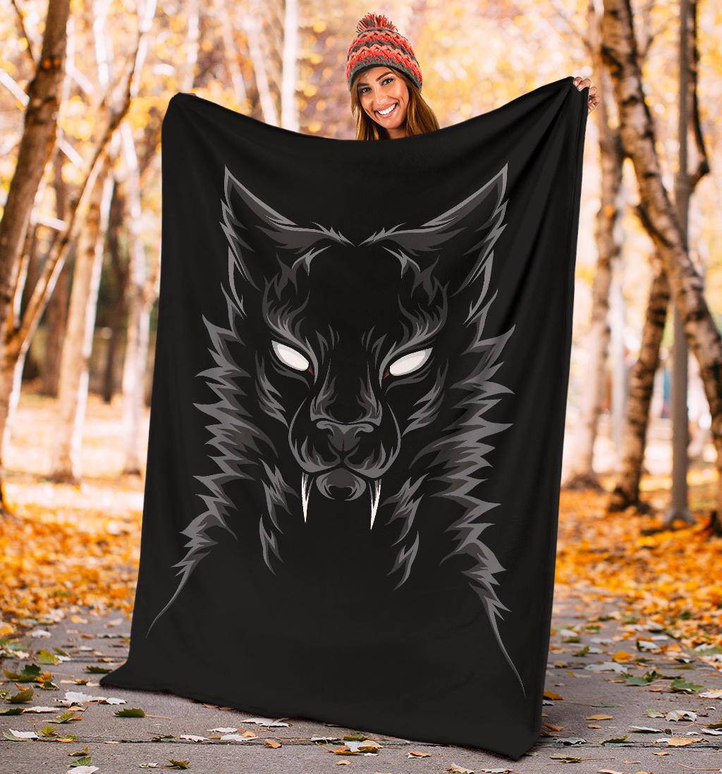 Scary Beast Leopard Black Premium Blanket - Top Content | POD Collection | Free Shipping