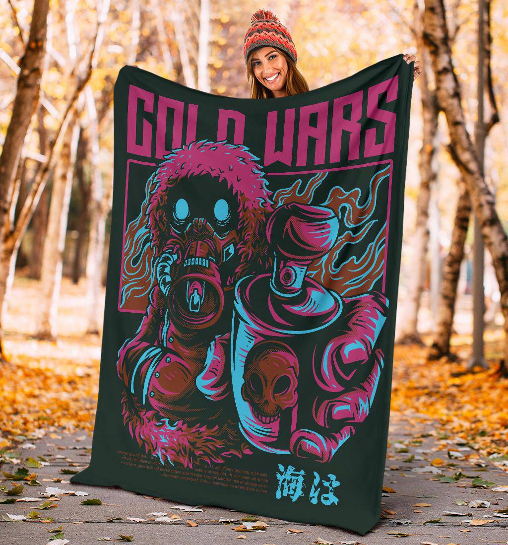 Cold Wars Japanese Art Cartoon Premium Blanket - Top Content | POD Collection | Free Shipping