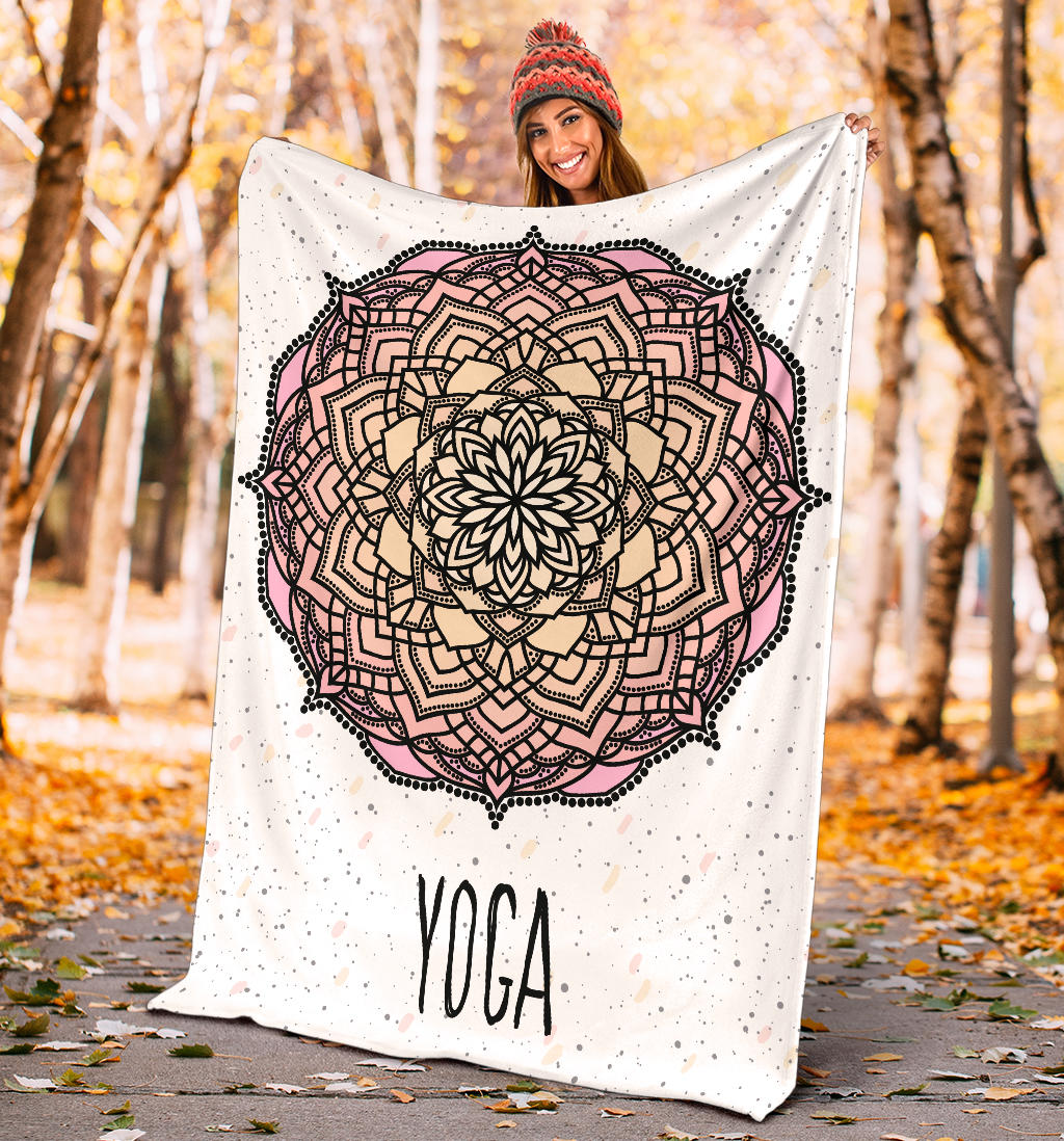 colorful yoga art blanket - Top Content | POD Collection | Free Shipping