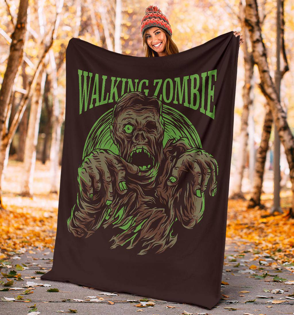 Premium Blanket The Walking Dead Zombie Monster Cartoon - Top Content | POD Collection | Free Shipping