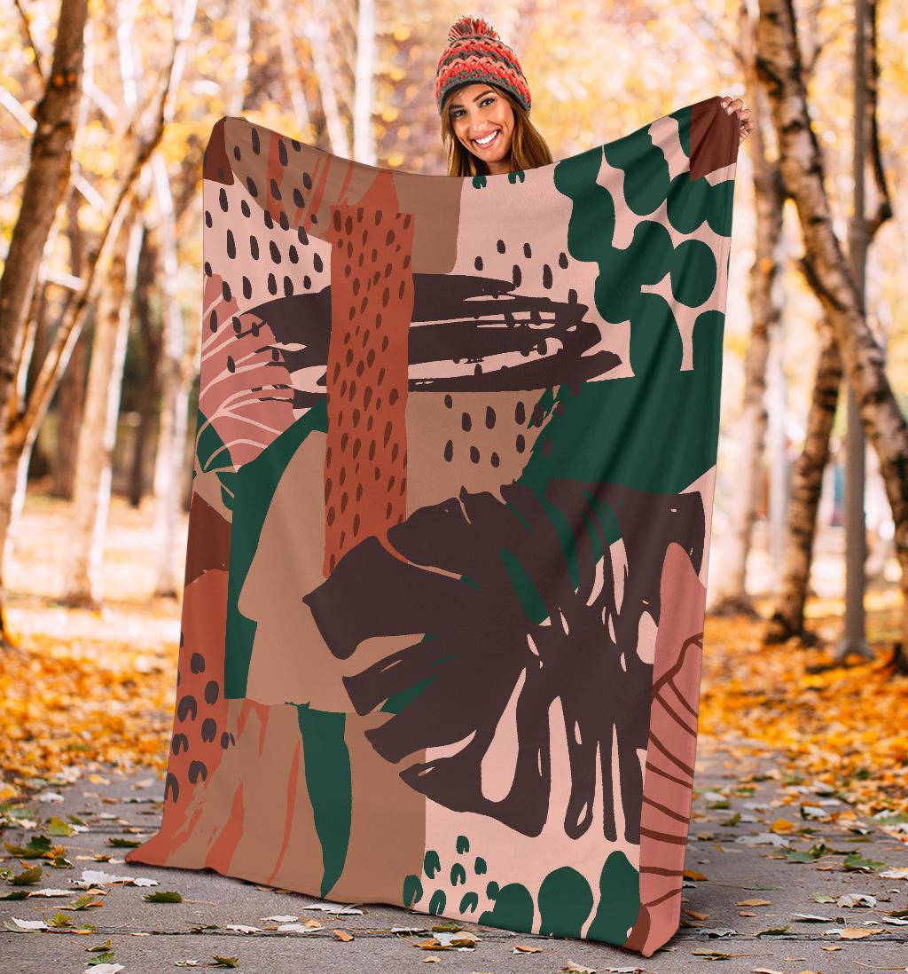 Autumn Mood Leaves, Fall Colours Premium Blanket - Top Content | POD Collection | Free Shipping