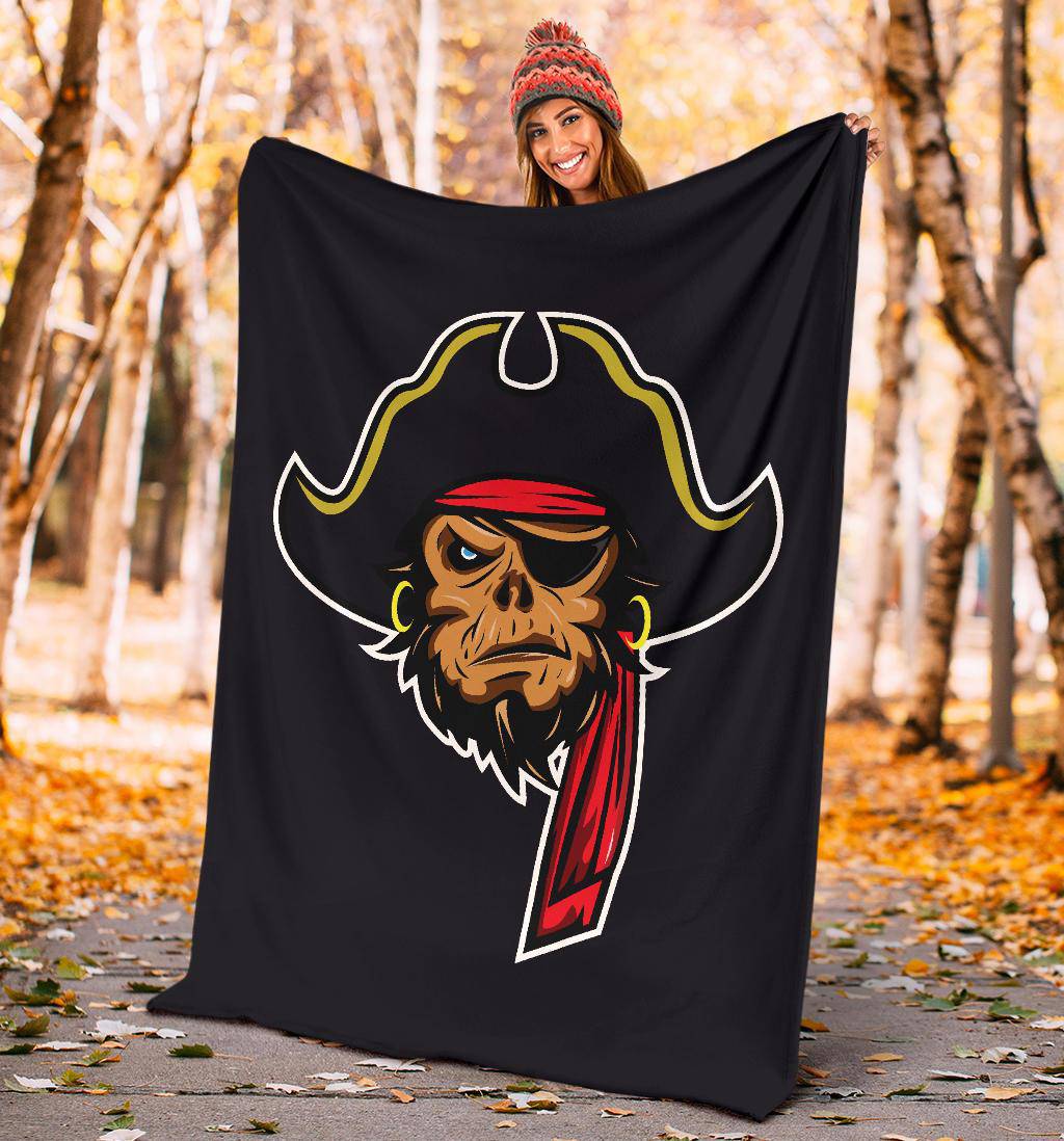 Pirate Mascot Cartoon Premium Blanket - Top Content | POD Collection | Free Shipping