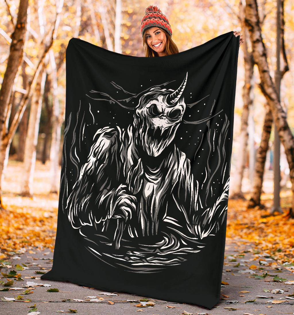 Premium Blanket Slime Monster Horn Cartoon - Top Content | POD Collection | Free Shipping