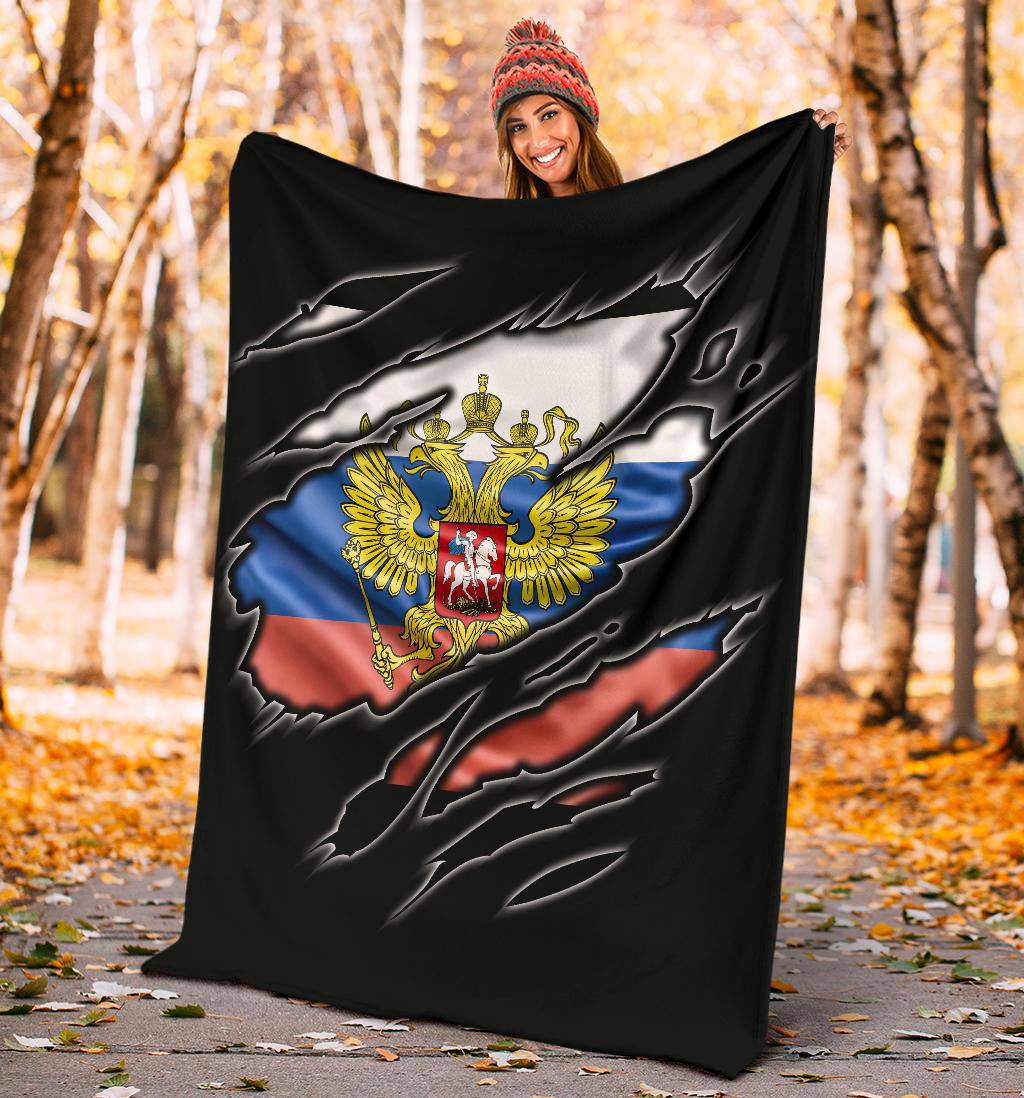 Russia coat of arms Flag Premium Blanket - Top Content | POD Collection | Free Shipping