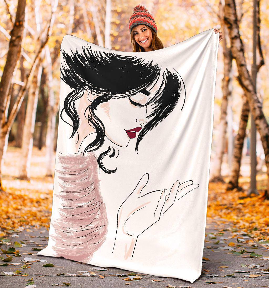 Woman Sexy Sketch Premium Blanket - Top Content | POD Collection | Free Shipping