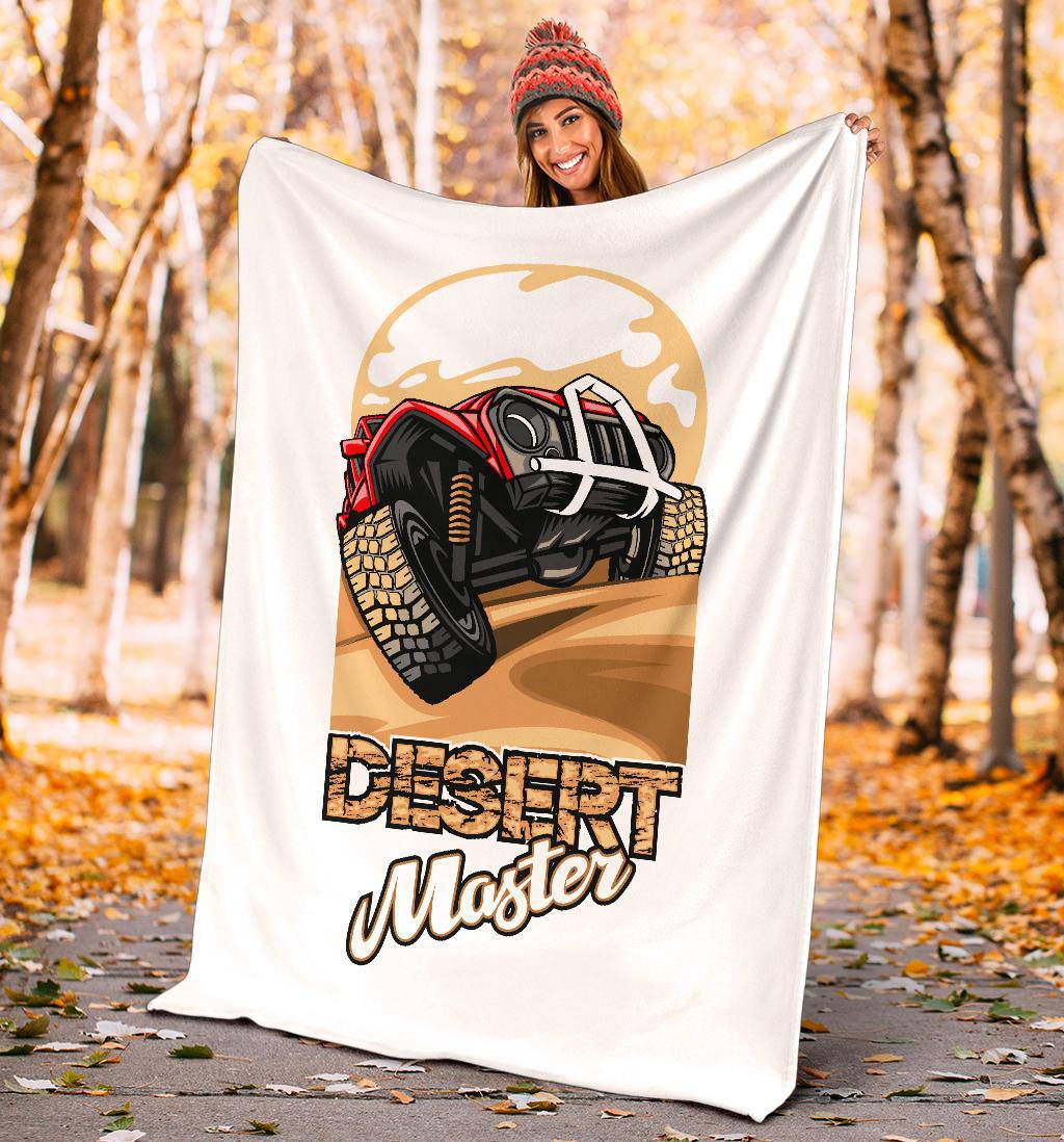 SUV Desert Master Car Cartoon Premium Blanket - Top Content | POD Collection | Free Shipping