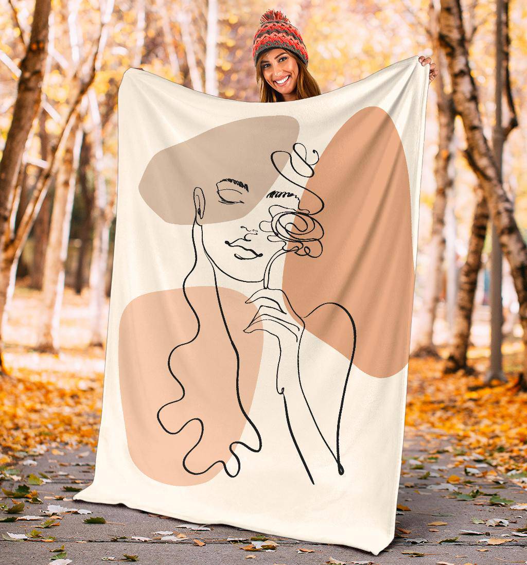 Abstract Art Woman Figure Premium Blanket - Top Content | POD Collection | Free Shipping