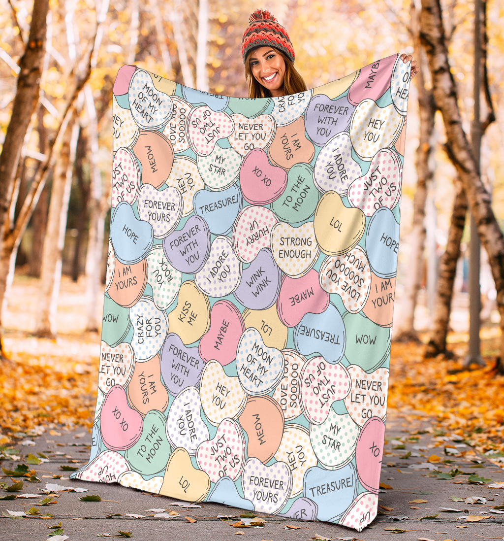 Kiss Me Valentine Blanket