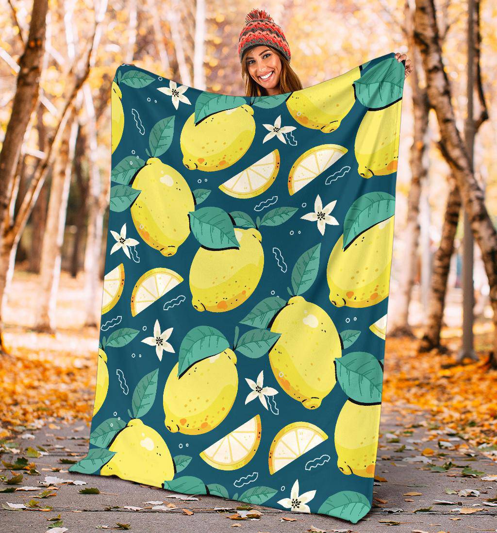 Lemon Citrus Fruit Premium Blanket - Top Content | POD Collection | Free Shipping