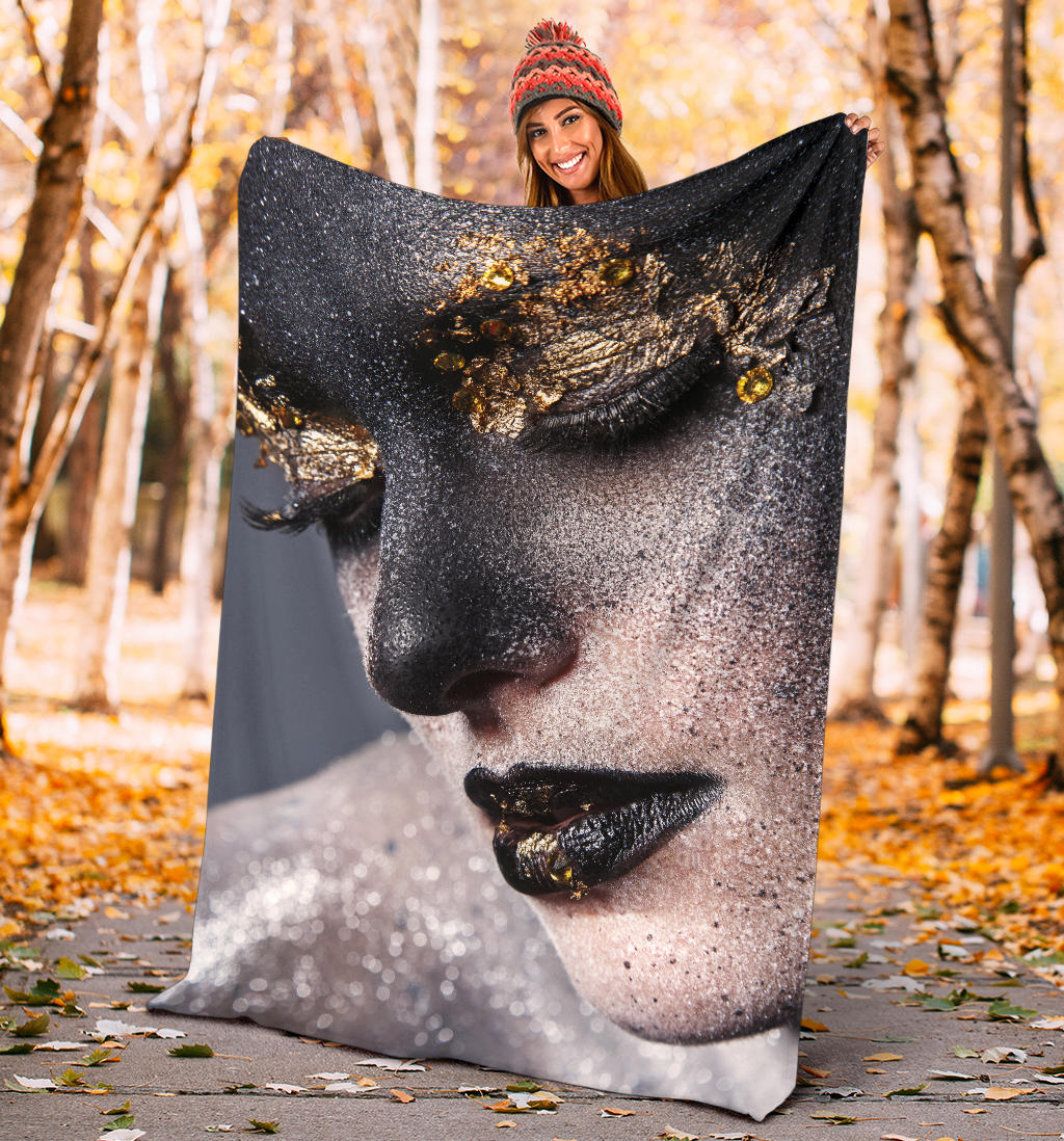 Beautiful Artistic Makeup Blanket