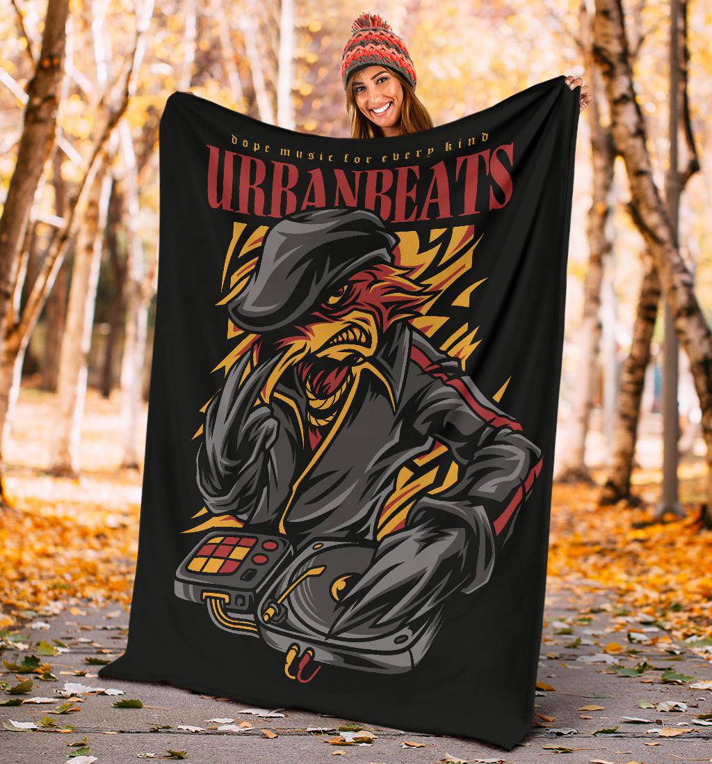 Urban Beats Hip Hop Style Cartoon Premium Blanket - Top Content | POD Collection | Free Shipping