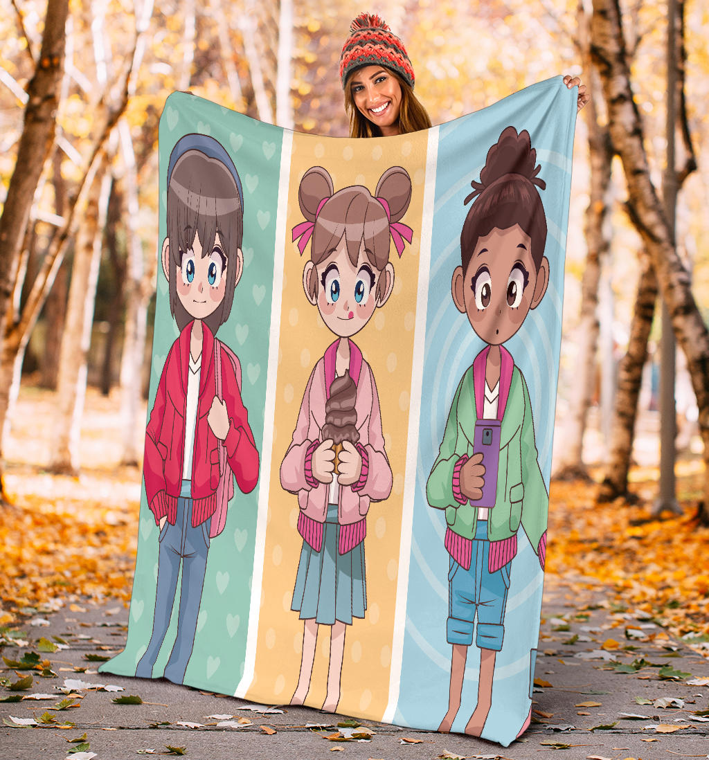 Anime Best Friends Blanket