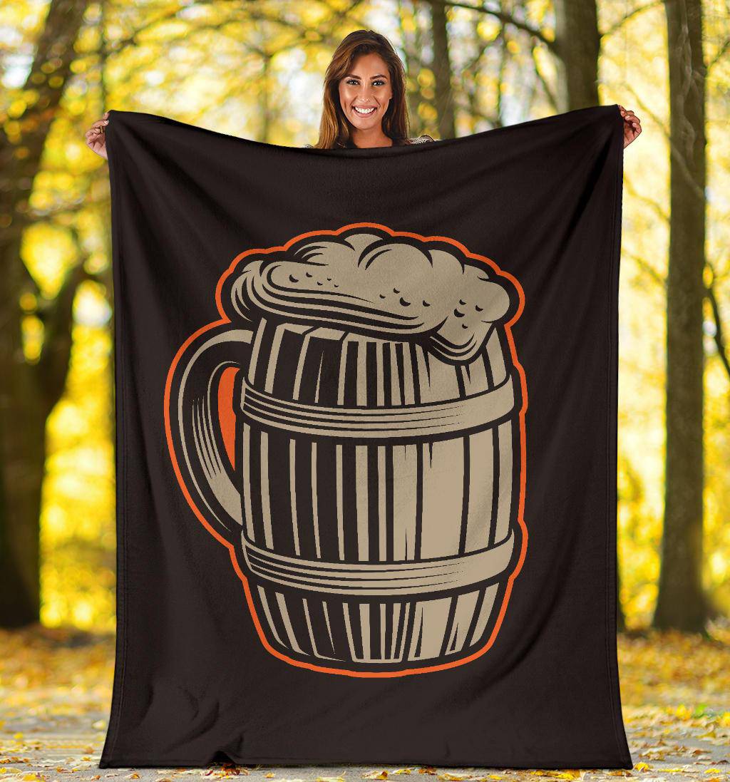 Beer Mug Vintage Cartoon Premium Blanket - Top Content | POD Collection | Free Shipping