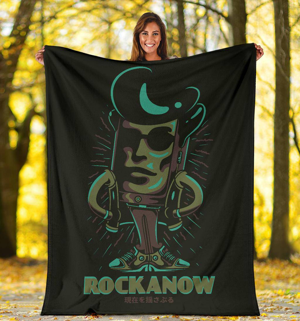 Premium Blanket Elvi Retro Rock a now Cartoon - Top Content | POD Collection | Free Shipping