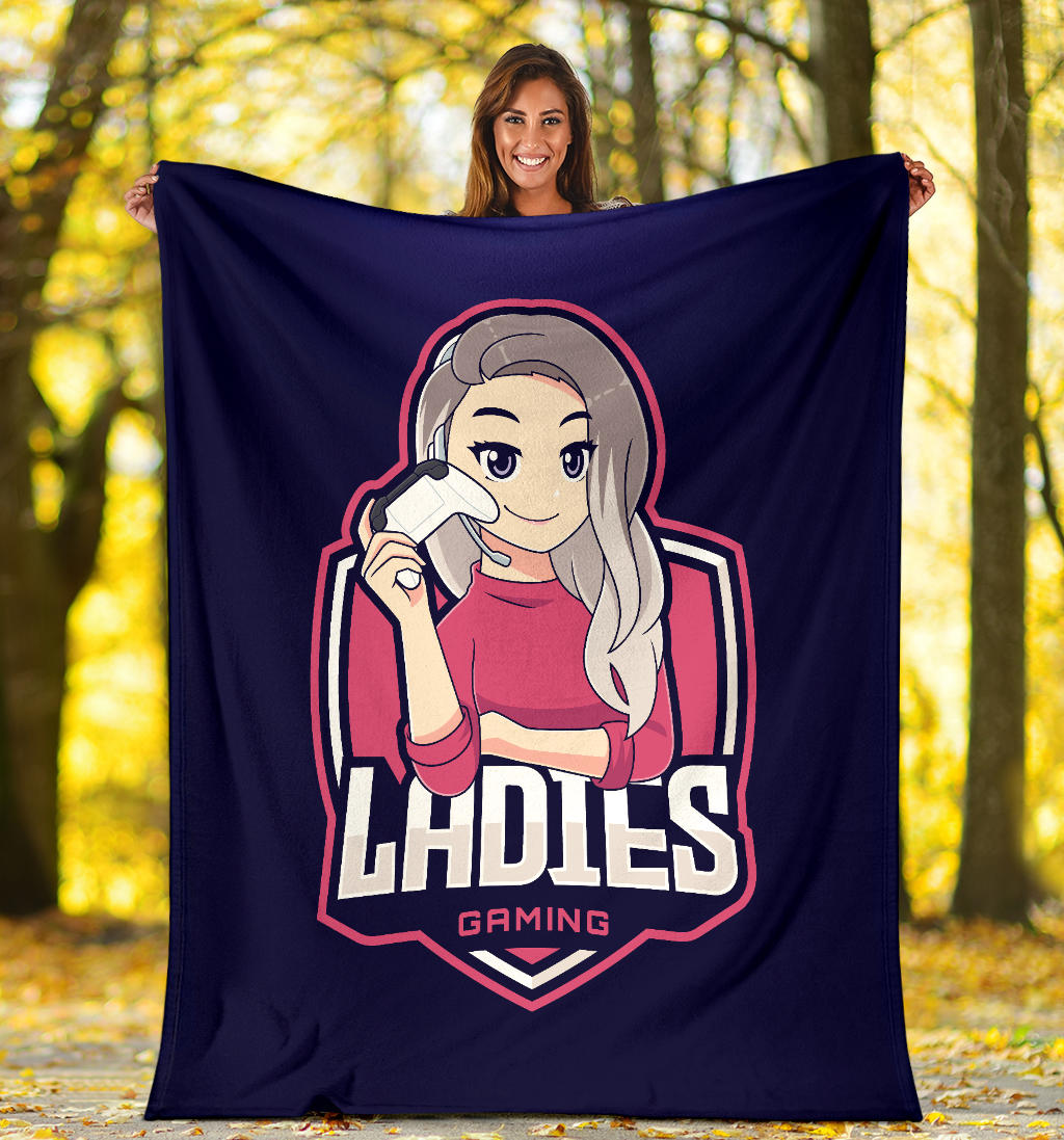 Ladies Gaming Blue Blanket