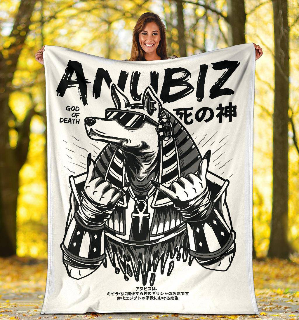 Anubiz God Of War Japanese Cartoon Premium Blanket - Top Content | POD Collection | Free Shipping